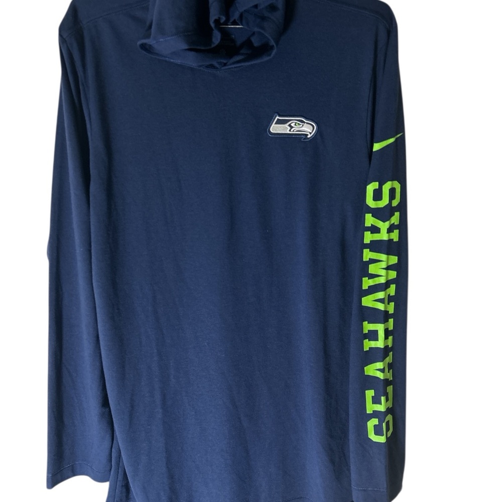 Seattle Seahawks Navy Long Sleeve Shirt small